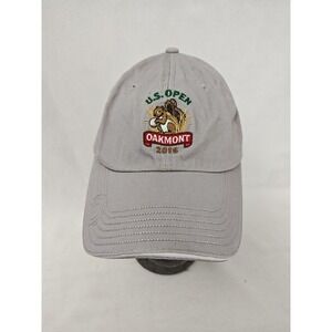 Oakmont Country Club Hat Cap Strap Back US Open 2016 Mens Gray USGA Golf Member